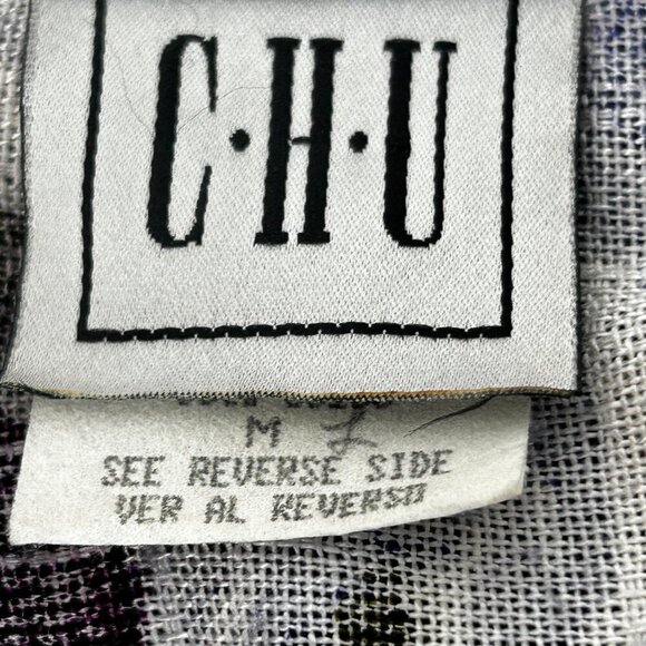 CHU Circa 60's-70's Vintage Womens Vibrant Floral Printed Blazer | Sz M USA Made - Picture 5 of 8